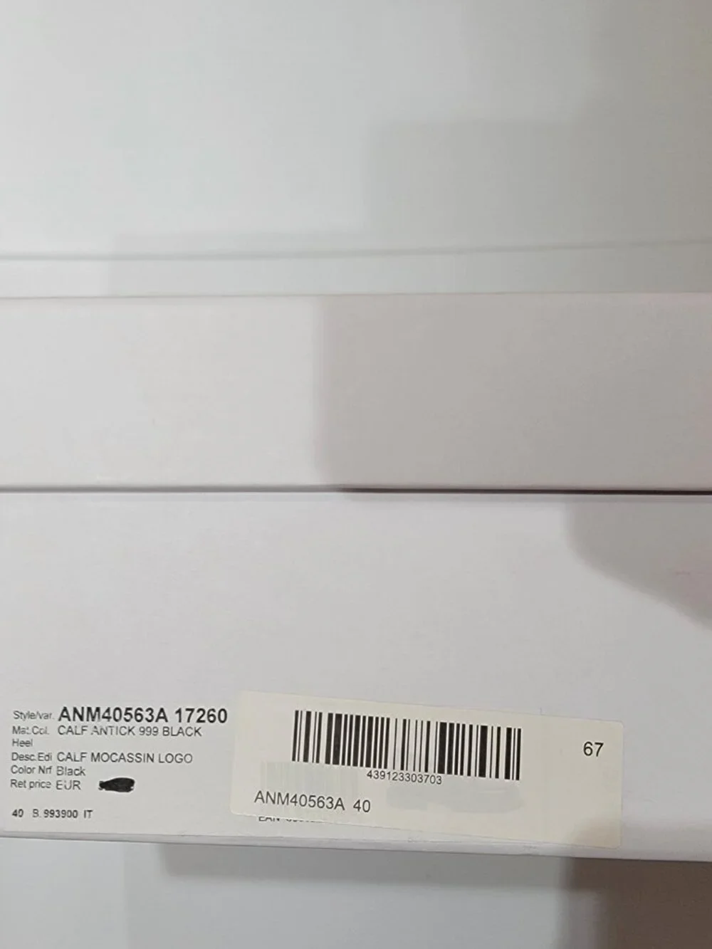 JW Anderson Leather Logo Loafers, Size Women's 9 USA/Men's 7 USA/40 IT, NIB